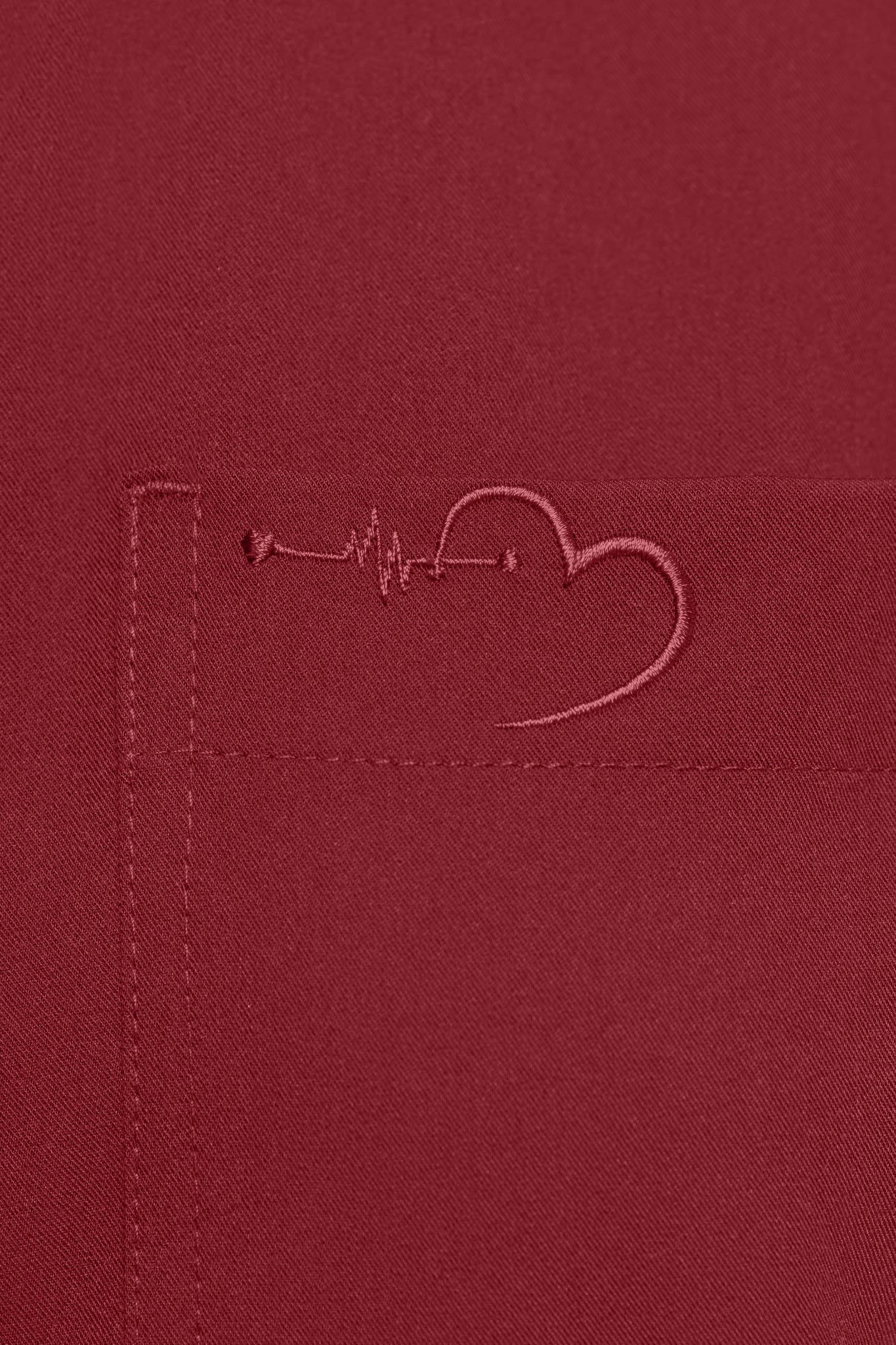 House Scrubs Romper for Women Burgundy