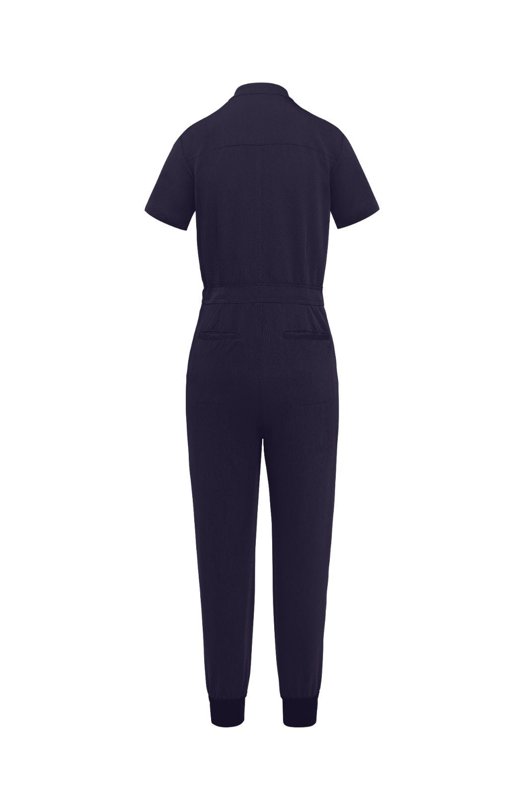 Black Scrubs Romper Ribbed Bottom - House Of Scrubs Romper