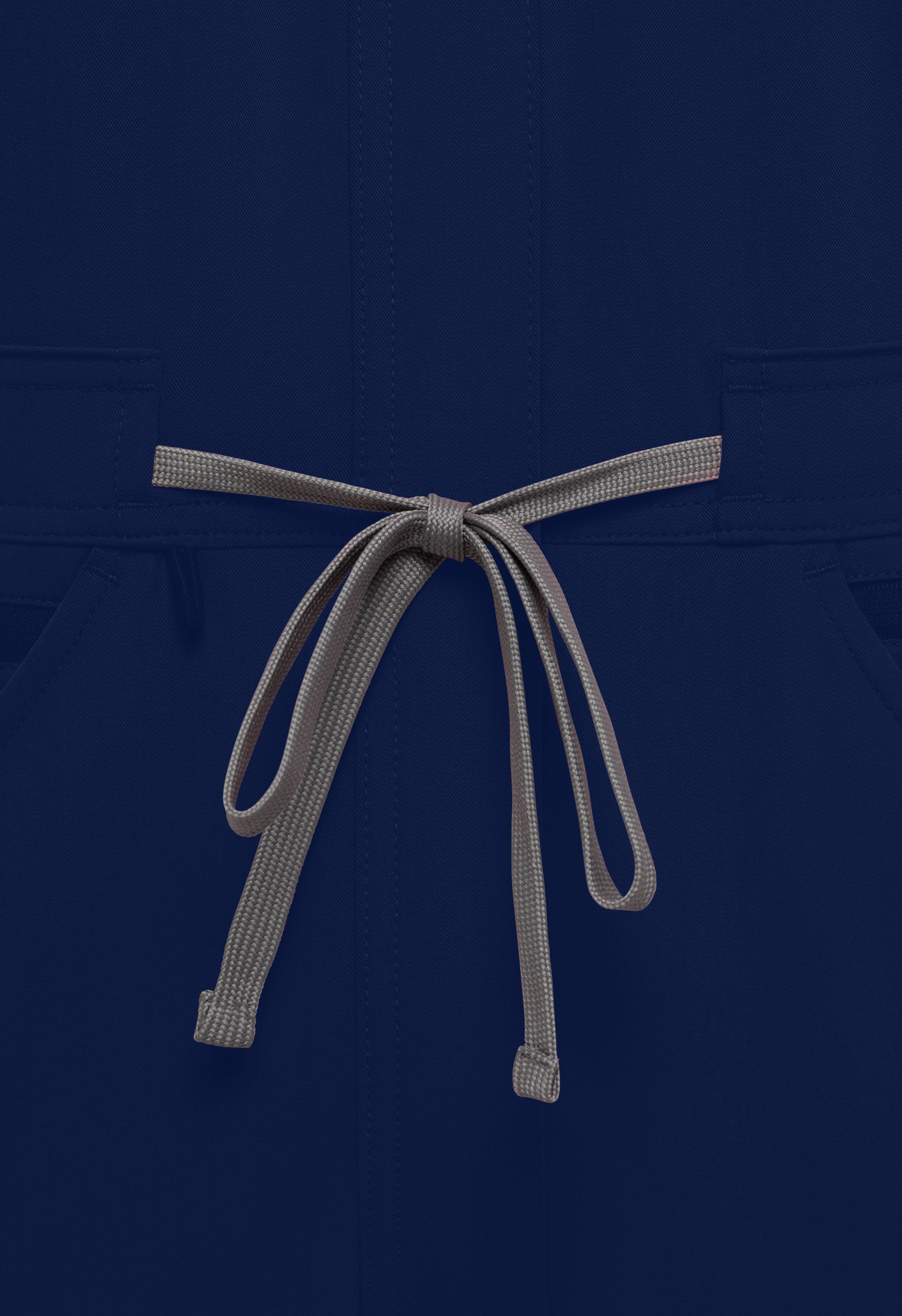 Navy Scrubs Romper Ribbed Bottom - House Of Scrubs Romper For Women (Navy)