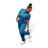 Teal Scrubs Romper