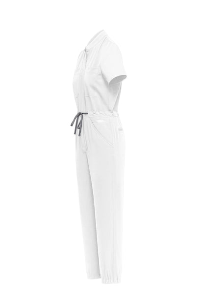 House Of Scrubs Romper For Women (White) White Scrubs Romper for women