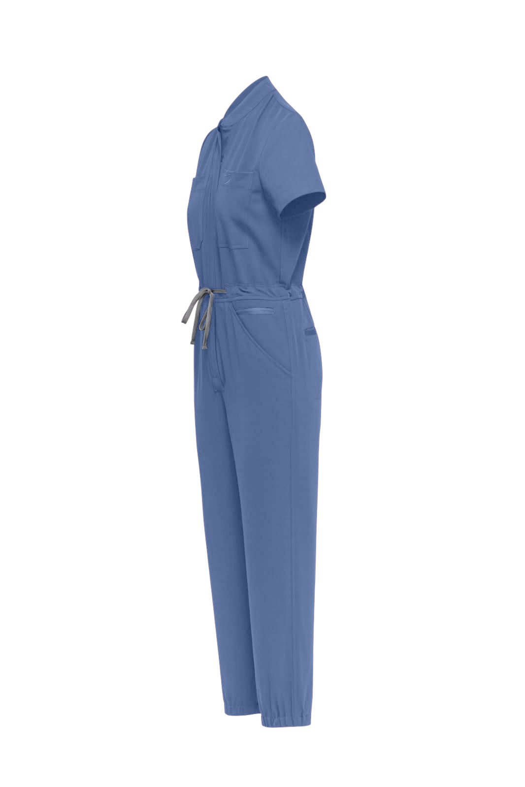 Women Blue denim Scrubs Romper - House Of Scrubs Romper for women