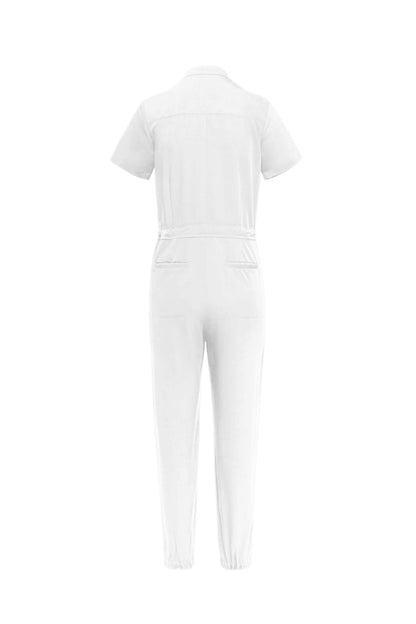 House Of Scrubs Romper For Women (White) White Scrubs Romper for women