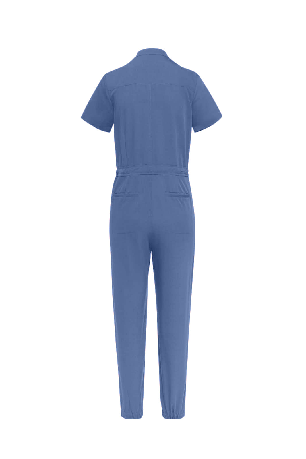 Women Blue denim Scrubs Romper - House Of Scrubs Romper for women