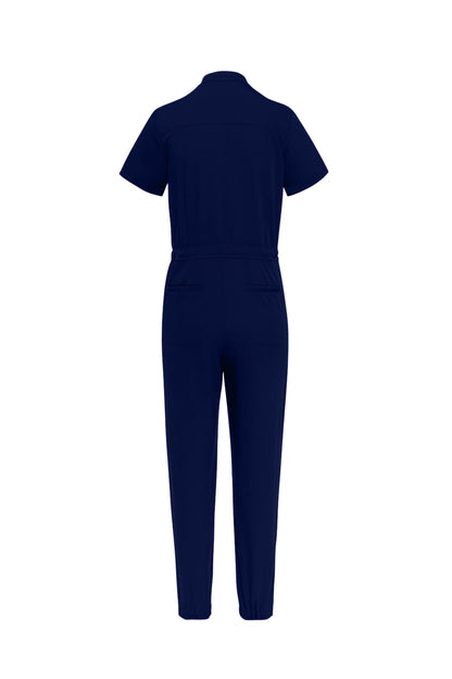 Navy Scrubs Romper for Women