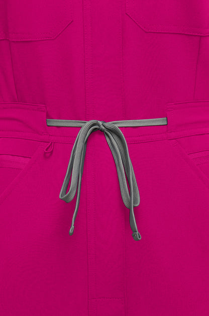 Pink Scrubs Romper - House Of Scrubs Romper for women