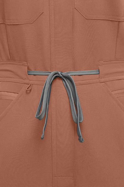 Salmon Pink Scrubs Romper House of Scrubs Romper for Women