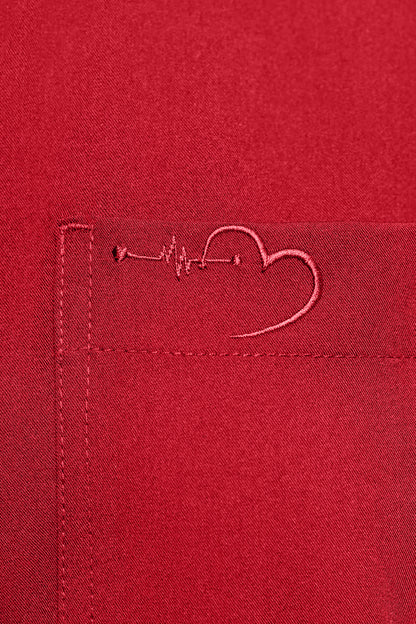 House Of Scrubs Romper for Women (Women Candy Red)