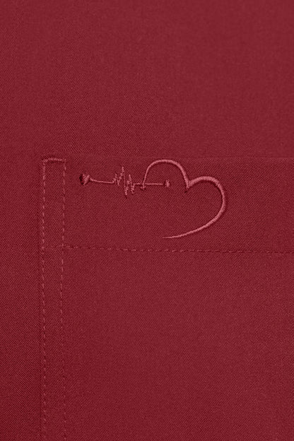 House Scrubs Romper for Women Burgundy