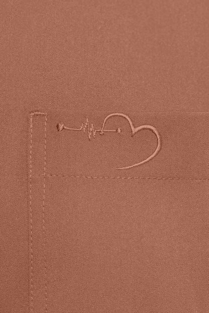 Salmon Pink Scrubs Romper House of Scrubs Romper for Women