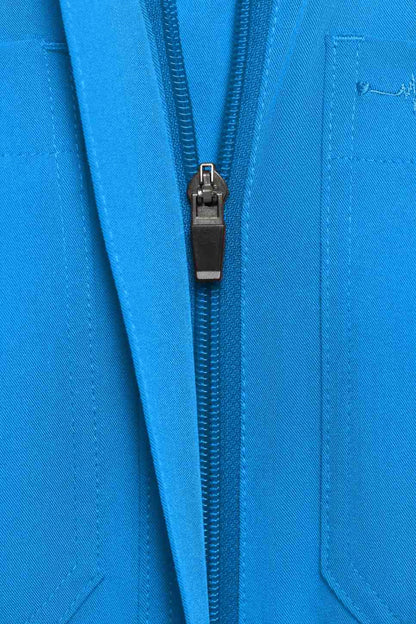 Aqua Scrubs Romper – Ribbed Bottom Scrub Jumpsuit for Women