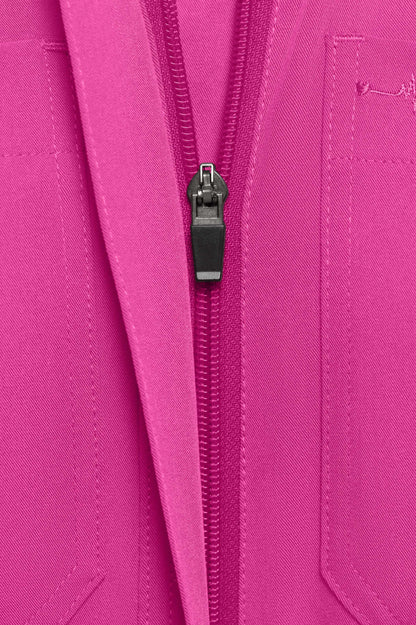 Bubblegum Scrubs Romper – Ribbed Bottom Scrub Jumpsuit for Women