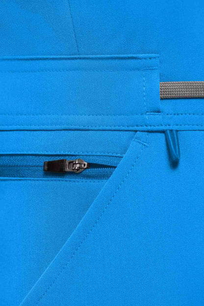 Aqua Scrubs Romper – Ribbed Bottom Scrub Jumpsuit for Women